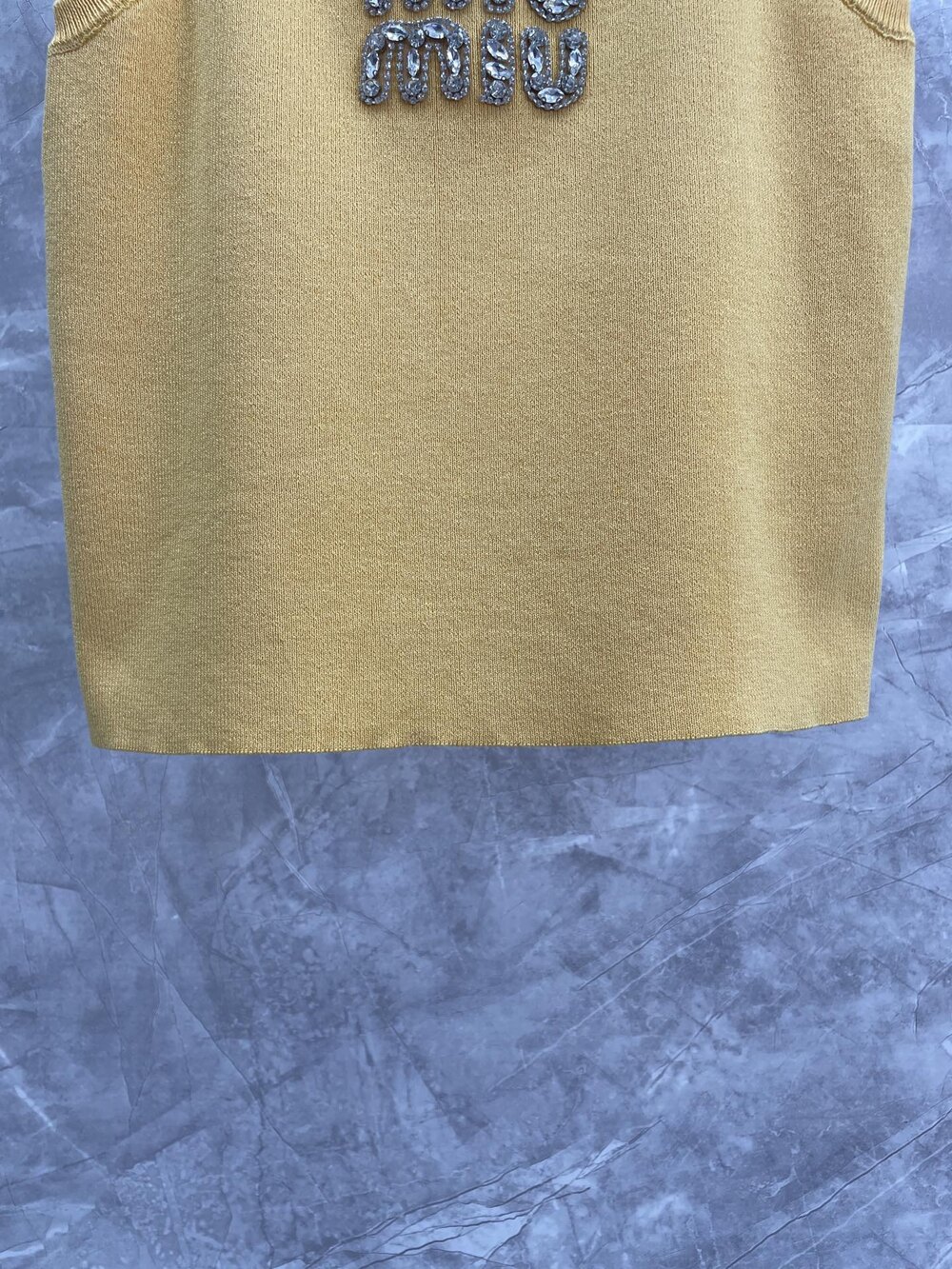 MIU MIU yellow knitted tank top - Picture 4 of 7
